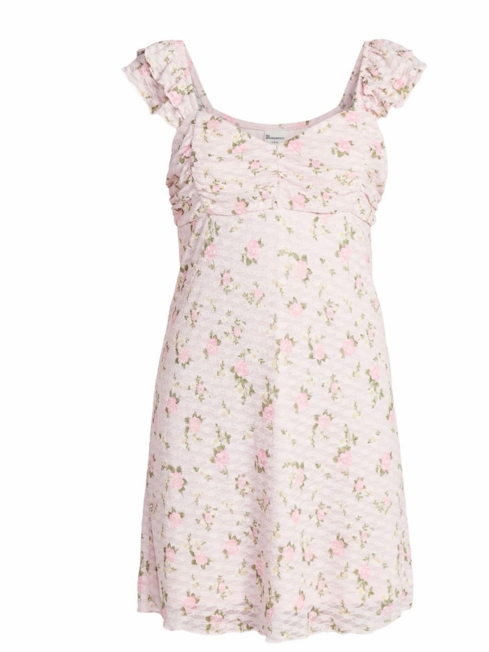 No Boundaries Double Ruffle Ruched Mini Dress Size XXL